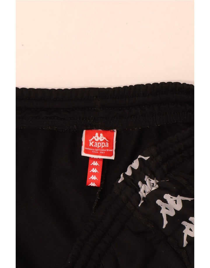 Kappa Mens Graphic Tracksuit Trousers Large Black