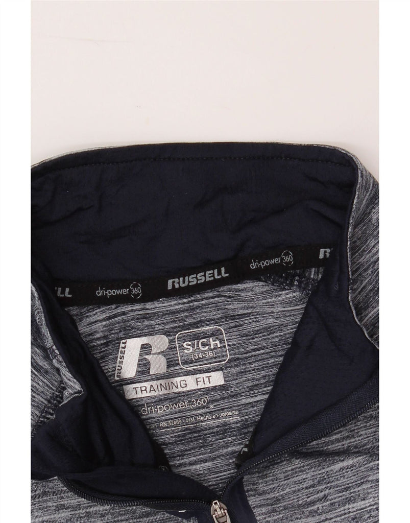 RUSSELL ATHLETIC Mens Training Pullover Tracksuit Top UK 34/36 Small Grey Vintage Russell Athletic and Second-Hand Russell Athletic from Messina Hembry 