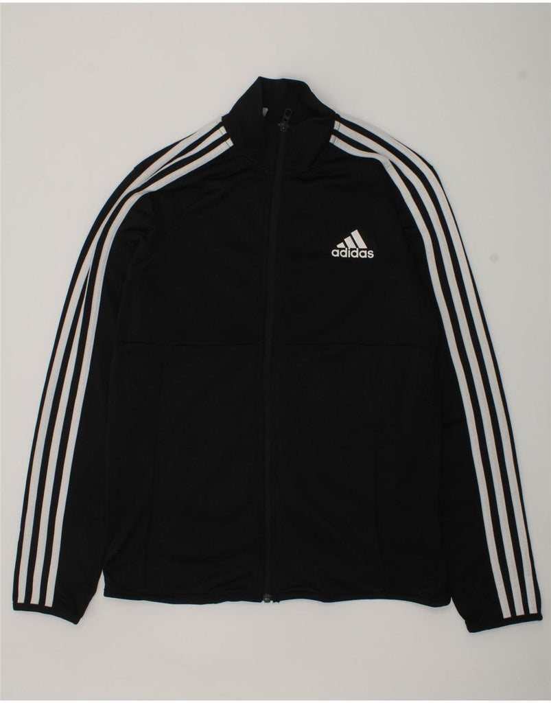 ADIDAS Boys Tracksuit Top Jacket 13-14 Years Black Polyester | Vintage Adidas | Thrift | Second-Hand Adidas | Used Clothing | Messina Hembry 