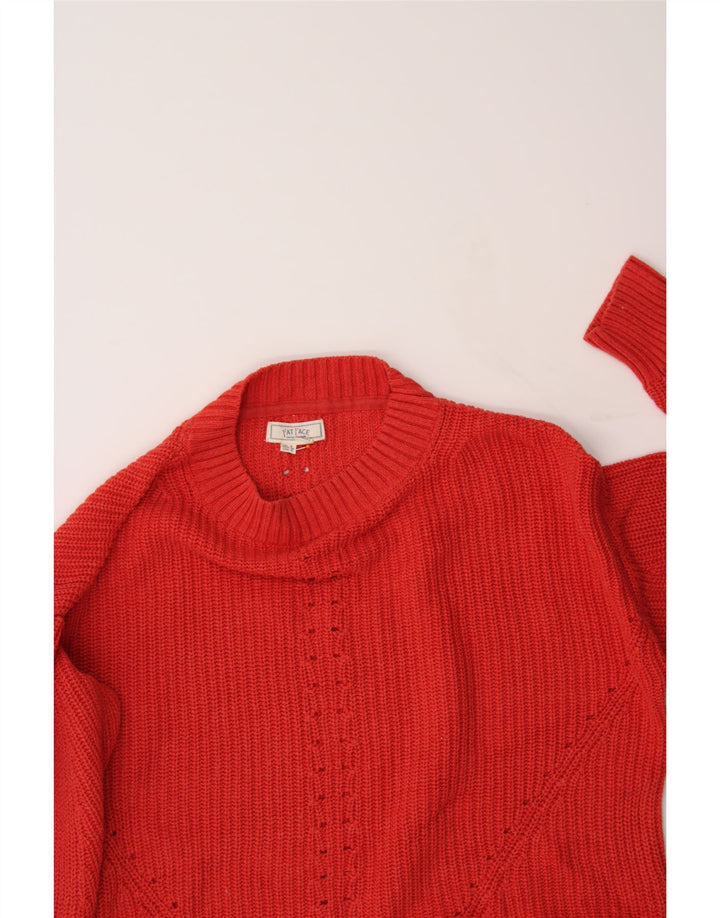 FAT FACE Womens Oversized Turtle Neck Jumper Sweater UK 8 Small  Red Vintage Fat Face and Second-Hand Fat Face from Messina Hembry 