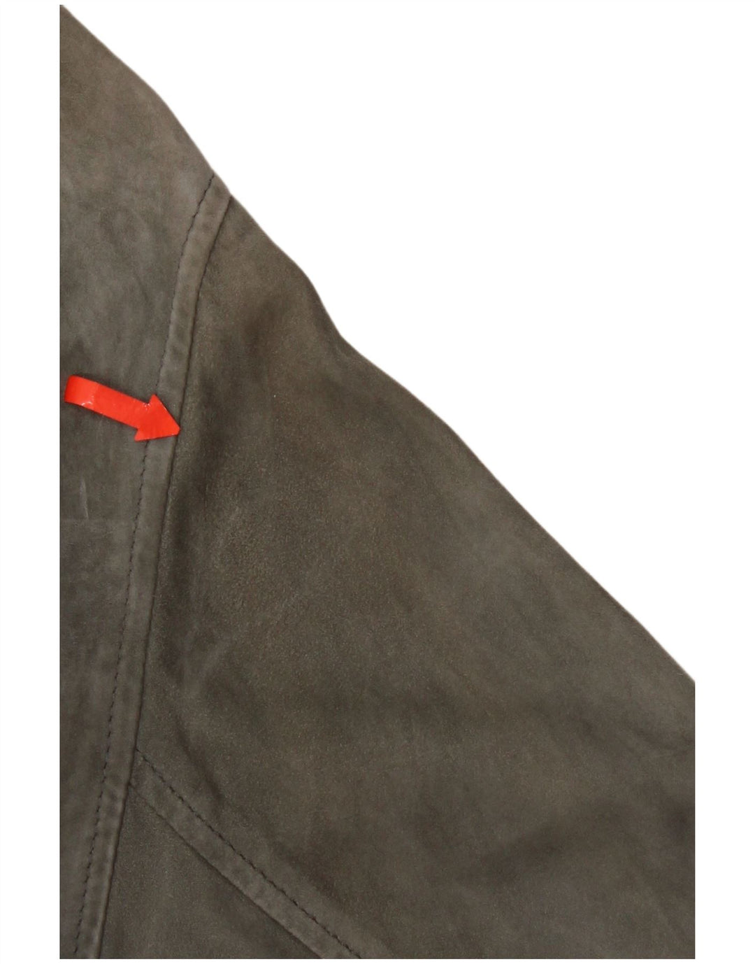 Vintage Womens Suede Jacket UK 20 2XL Grey Leather