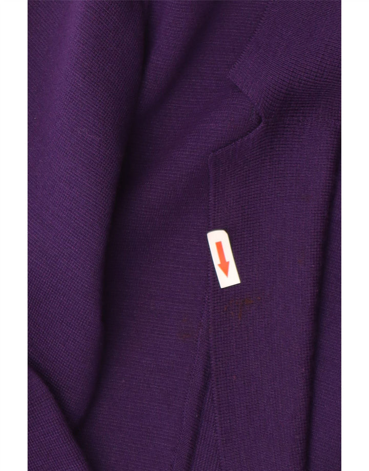 Vintage Womens 3 Button Blazer Jacket UK 10 Small Purple