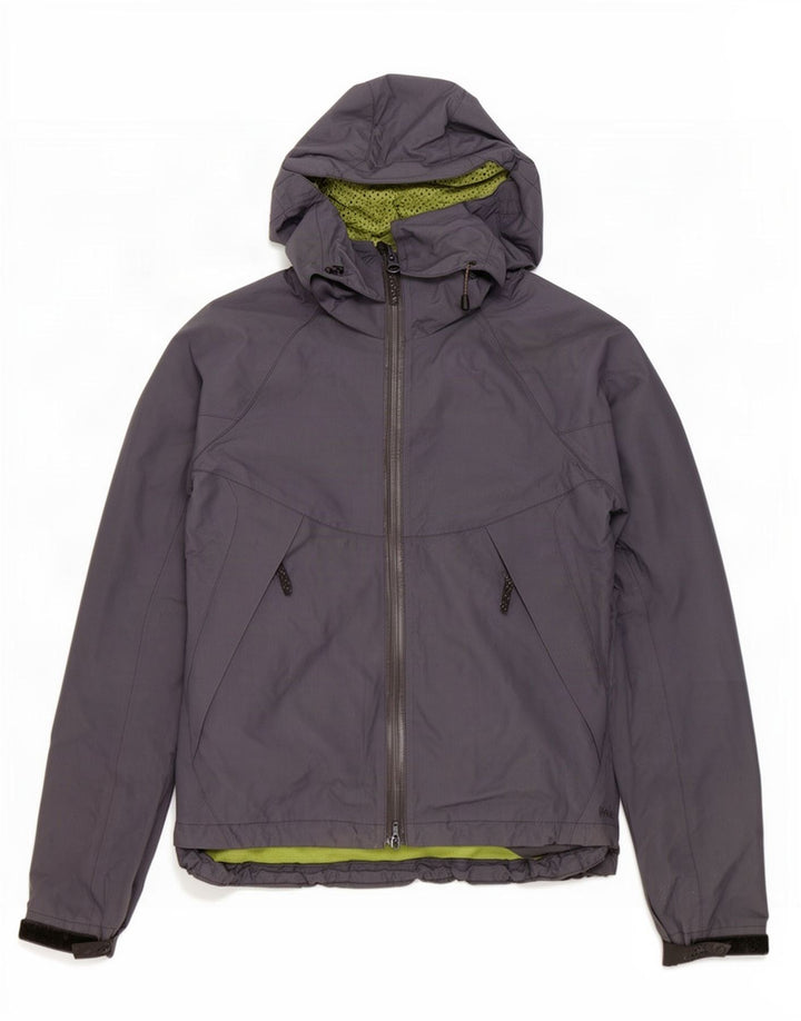 Fat Face Womens Hooded Windbreaker Jacket UK 8 Small Navy Blue Polyester