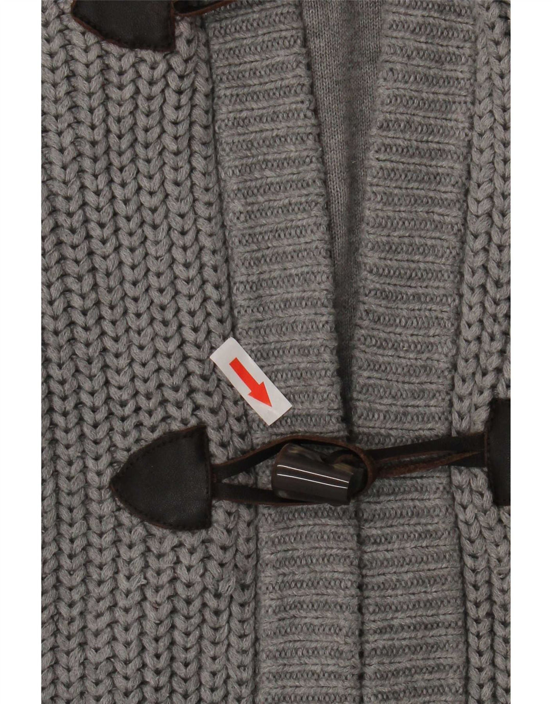 Tommy Hilfiger Mens Hooded Cardigan Sweater Medium Grey Cotton