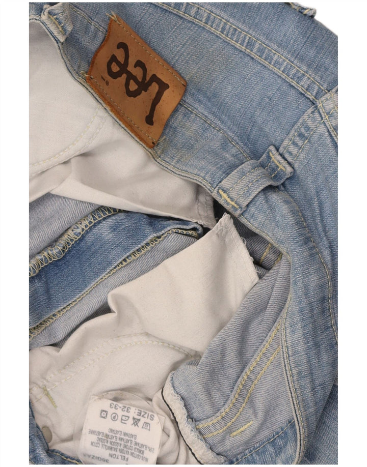 LEE Womens Felton Flared Jeans W32 L33 Blue Cotton