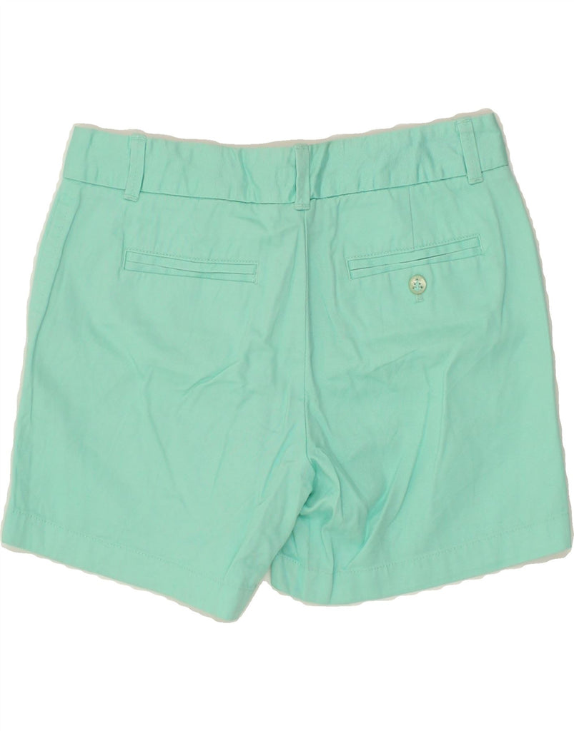 J. CREW Womens Broken In Chino Shorts US 2 XS W28  Turquoise Cotton | Vintage J. Crew | Thrift | Second-Hand J. Crew | Used Clothing | Messina Hembry 