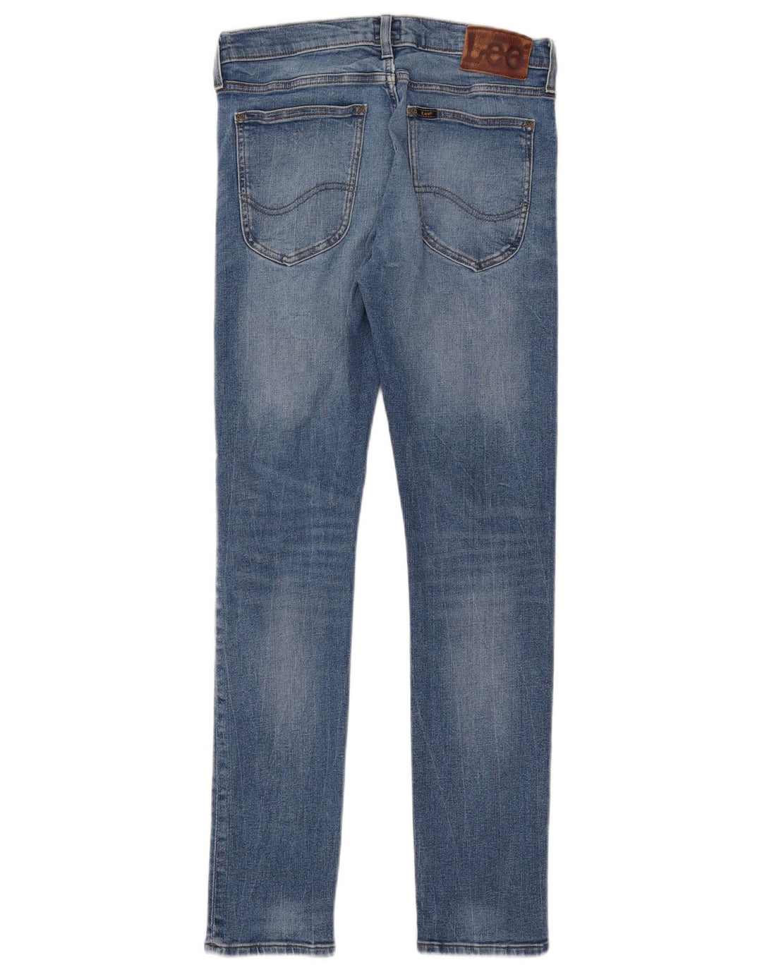 Lee Womens Luke Slim Jeans W31 L32 Blue Cotton