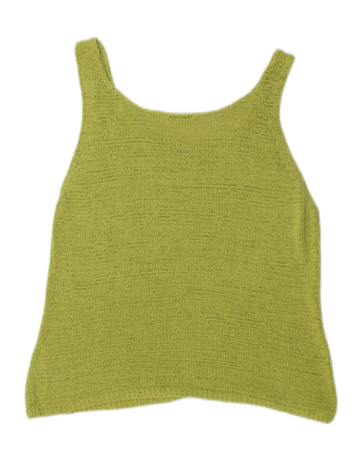 ST MICHAEL Womens Vest Tank Top UK 18 XL Green Cotton Vintage St Michael and Second-Hand St Michael from Messina Hembry 