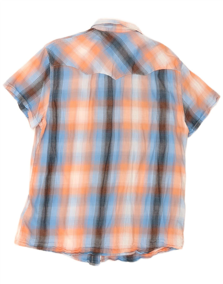 Wrangler Mens Regular Fit Shirt Large Multicoloured Check Cotton