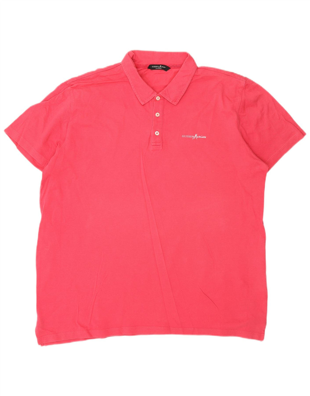 Guess By Marciano Mens Polo Shirt XL Pink Cotton