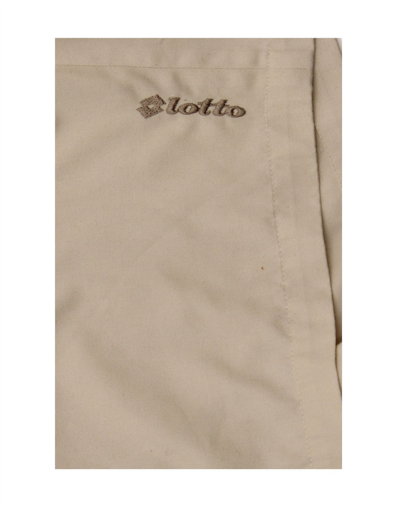 LOTTO Mens Pegged Chino Shorts W34 Large Beige Vintage Lotto and Second-Hand Lotto from Messina Hembry 