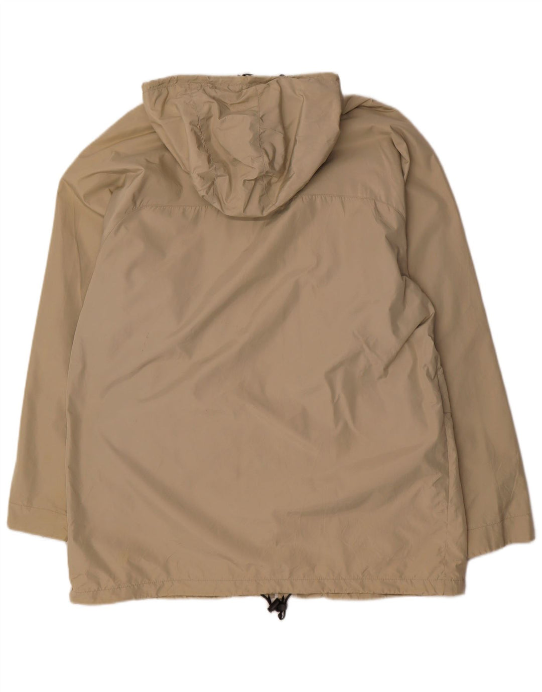 AXO Mens Hooded Windbreaker Coat UK 40 Large Beige Polyamide