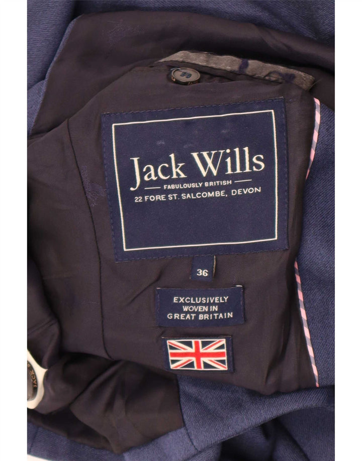 Jack Wills Mens 2 Button Blazer Jacket UK 36 Small Navy Blue