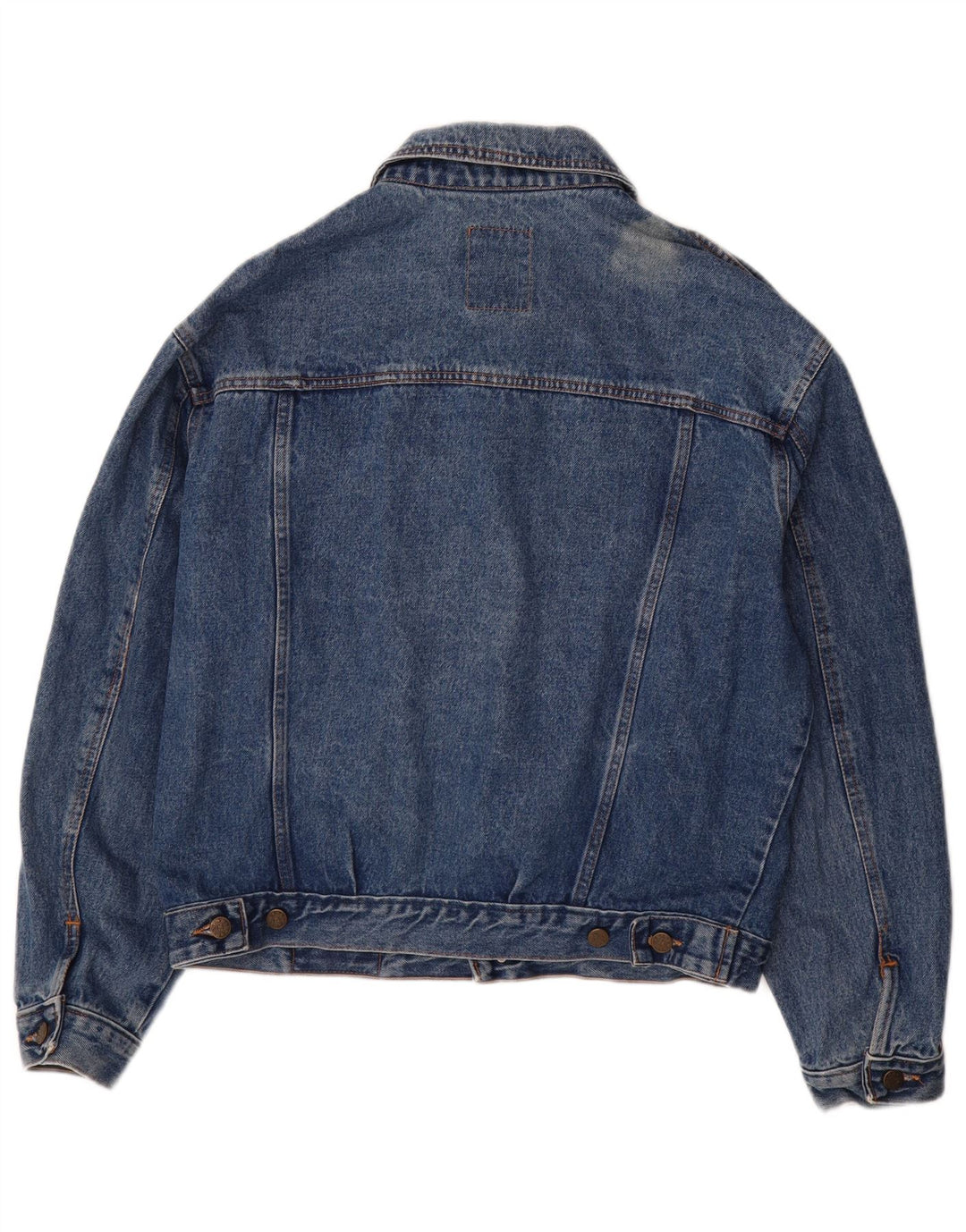 VINTAGE Mens Denim Jacket UK 38 Medium Blue Cotton