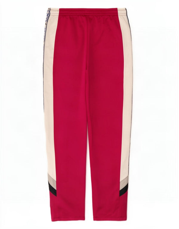 Asics Womens Vintage Graphic Tracksuit Trousers IT 48 XL Pink Colourblock