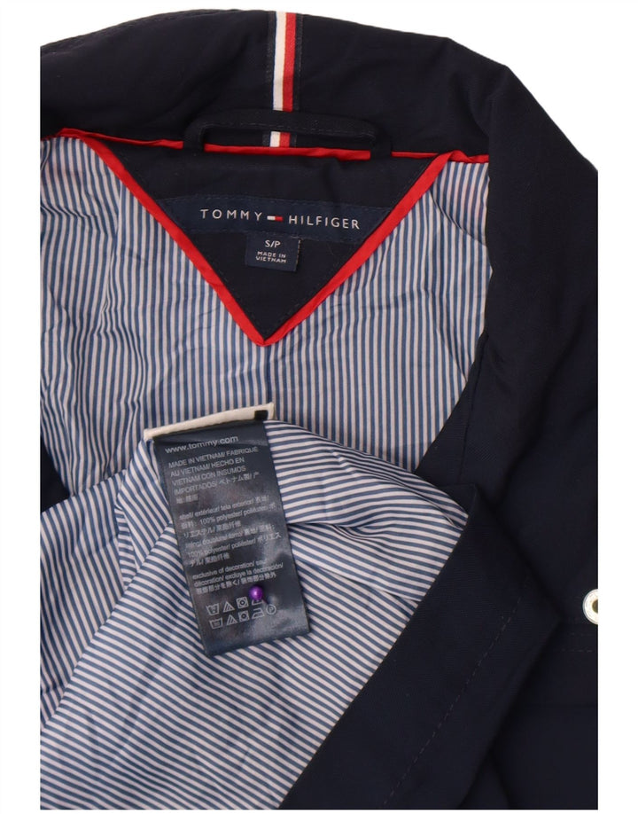 Tommy Hilfiger Womens Utility Jacket UK 10 Small Navy Blue Polyester