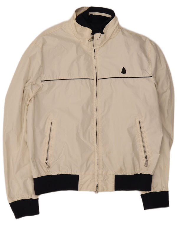 Marina Yachting Mens Bomber Jacket UK 54 2XL White Colourblock Polyester