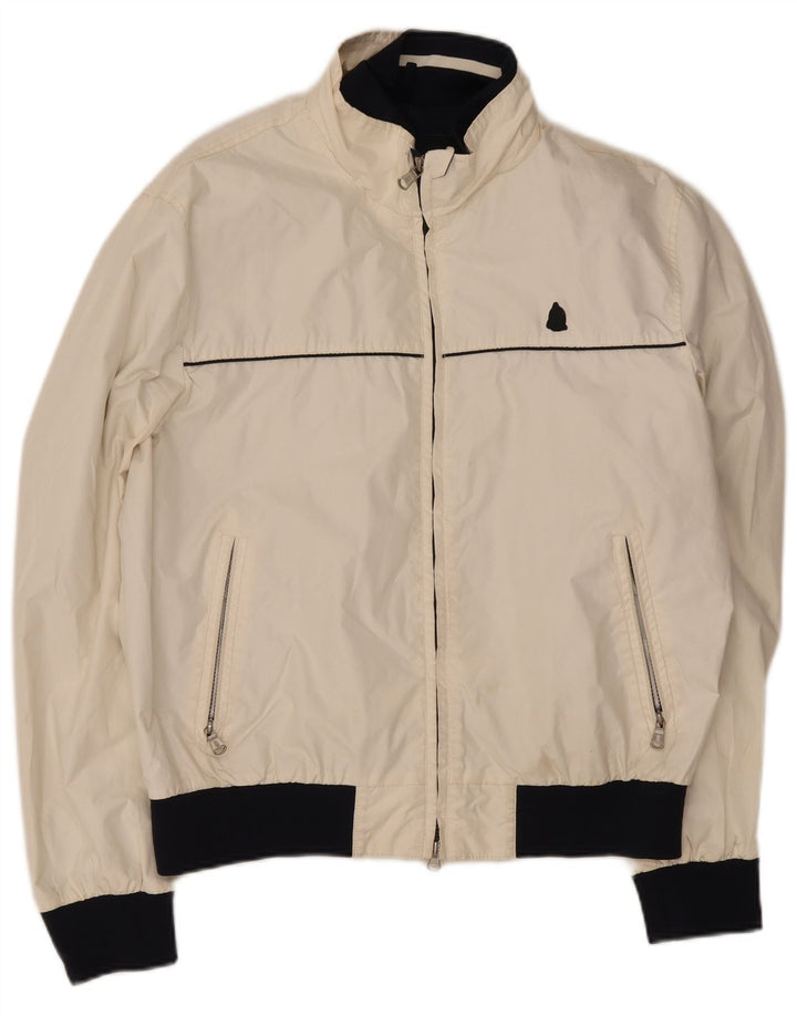 Marina Yachting Mens Bomber Jacket UK 54 2XL White Colourblock Polyester