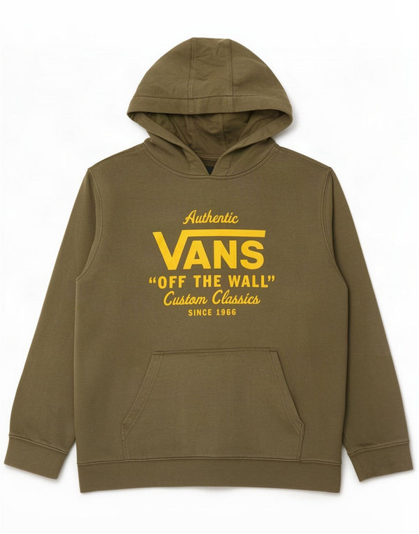 Vans Boys Graphic Hoodie Jumper 13-14 Years XL Green