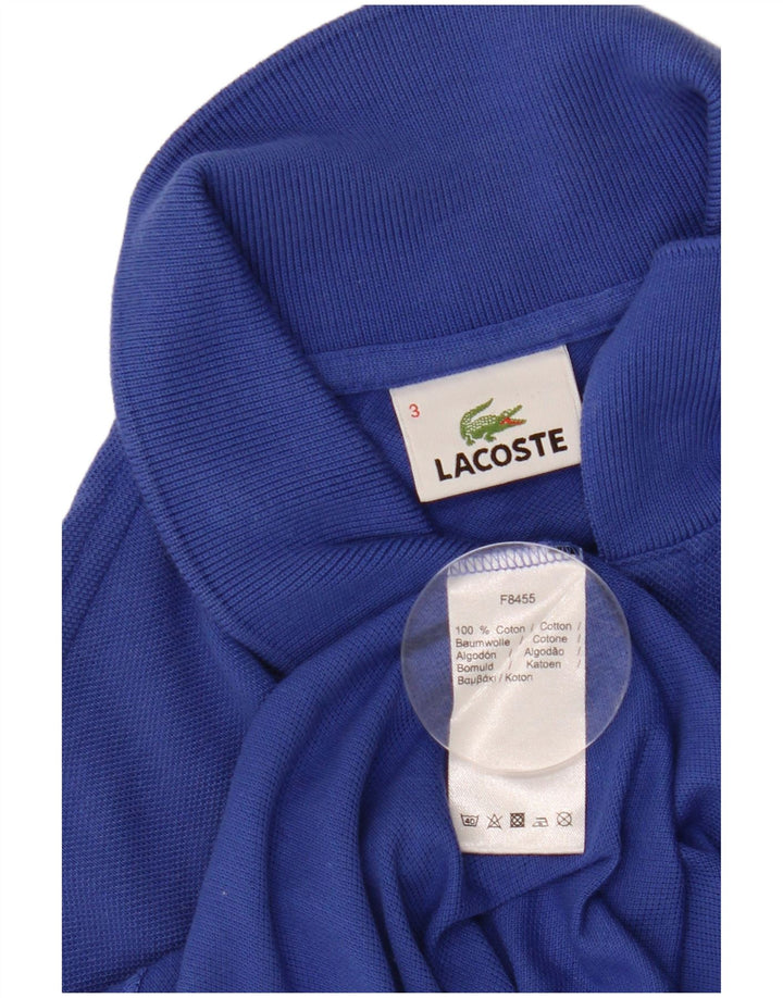 Lacoste Mens Polo Shirt Size 3 Small Blue Cotton