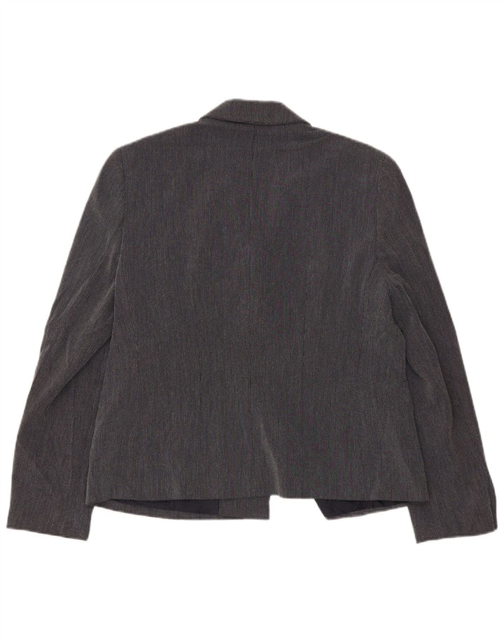 Marks & Spencer Womens Standard Blazer Jacket UK 16 Large Navy Blue