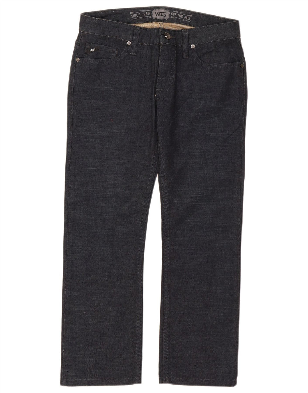 Vans Mens Straight Jeans W28 L25 Navy Blue Cotton