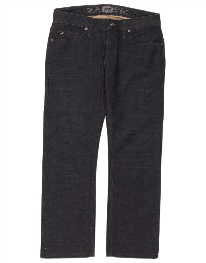 Vans Mens Straight Jeans W28 L25 Navy Blue Cotton