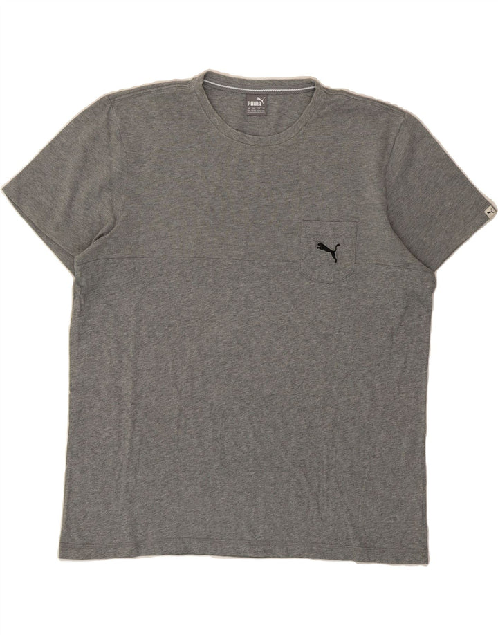 PUMA Mens T-Shirt Top 2XL Grey Vintage Puma and Second-Hand Puma from Messina Hembry 