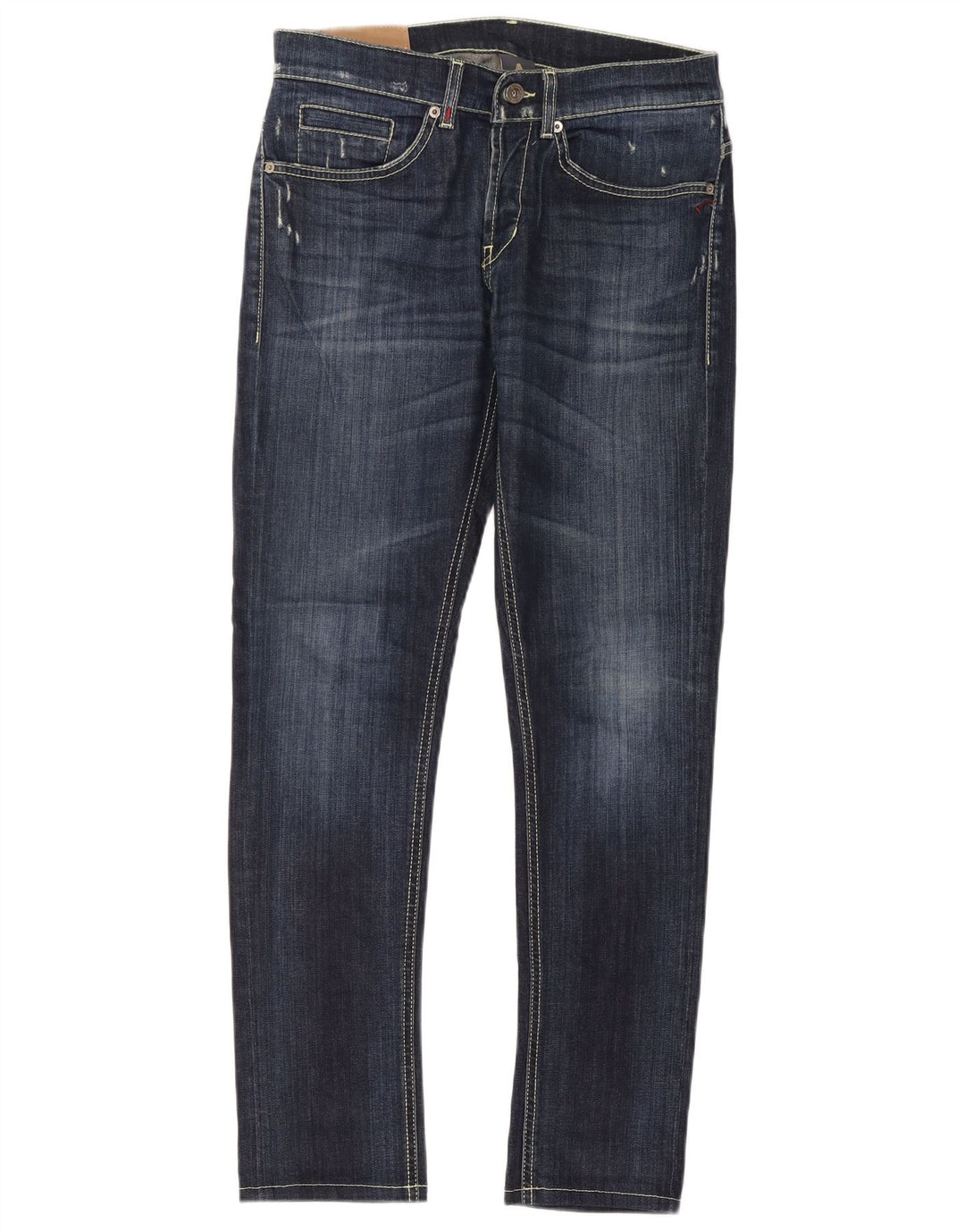 Dondup Mens Slim Jeans W31 L30 Navy Blue Cotton