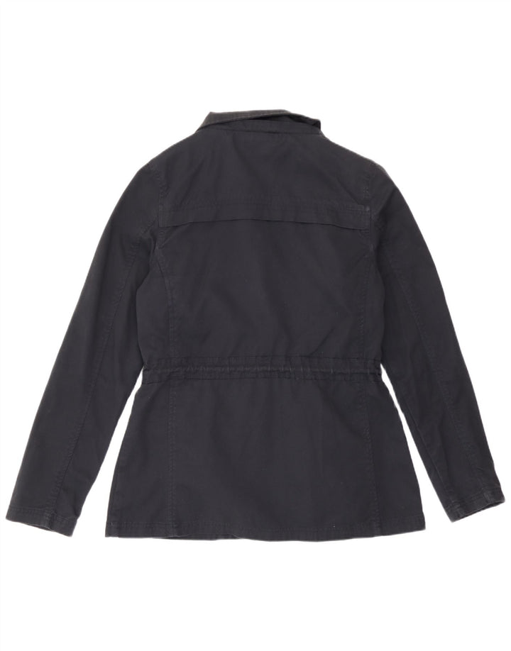 Fat Face Womens Utility Jacket UK 10 Small Navy Blue Cotton