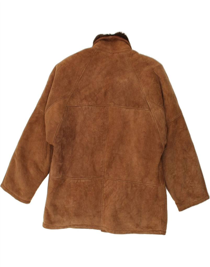 VINTAGE Mens Shearling Jacket IT 50 Large Brown | Vintage Vintage | Thrift | Second-Hand Vintage | Used Clothing | Messina Hembry 