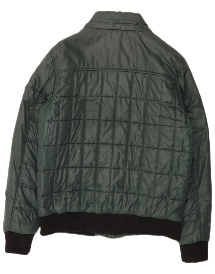 Kenvelo Mens Padded Jacket UK 40 Large Green Polyester