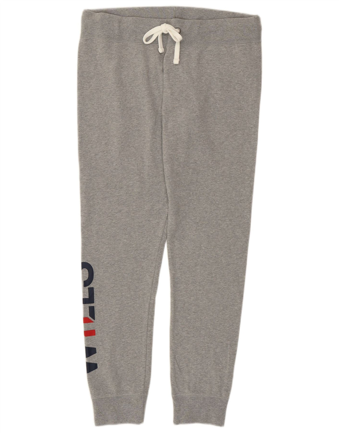 JACK WILLS Womens Graphic Tracksuit Trousers Joggers UK 14 Large  Grey