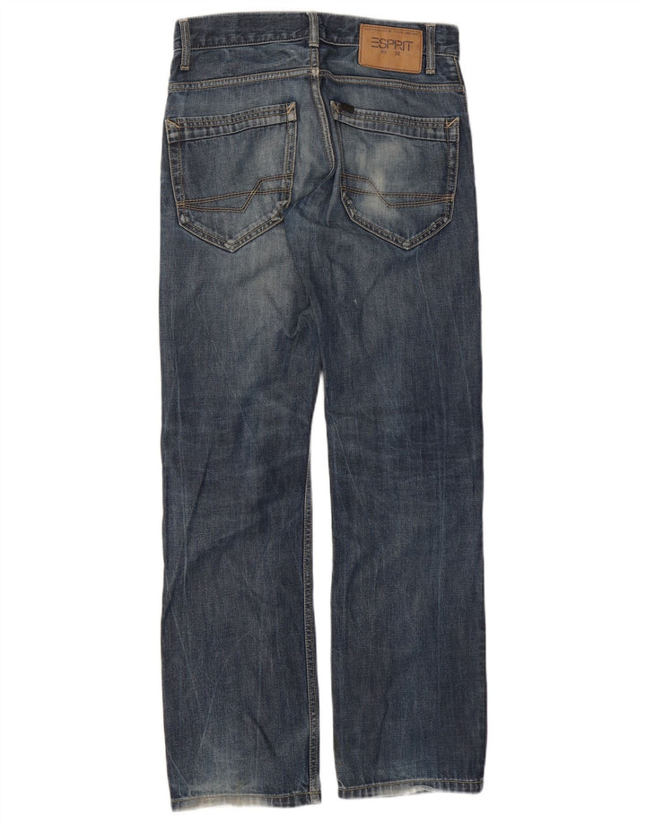 Esprit Womens Straight Jeans W30 L32 Navy Blue Cotton