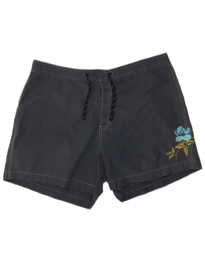 Gap Mens Swimming Shorts XL Grey Floral Cotton