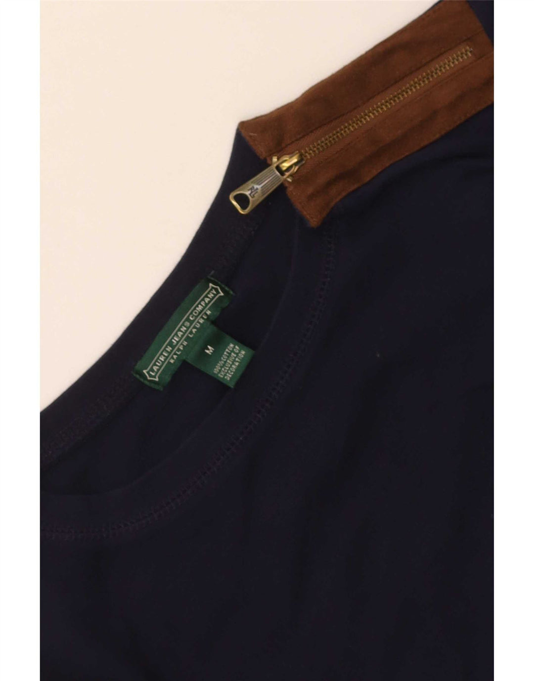 Ralph Lauren Womens Riding Top Long Sleeve UK 12 Medium Navy Blue