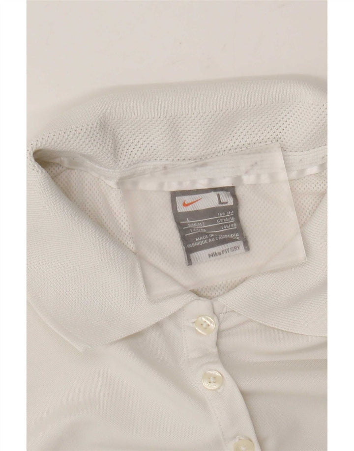 Nike Womens Polo Shirt UK 14/16 Large White