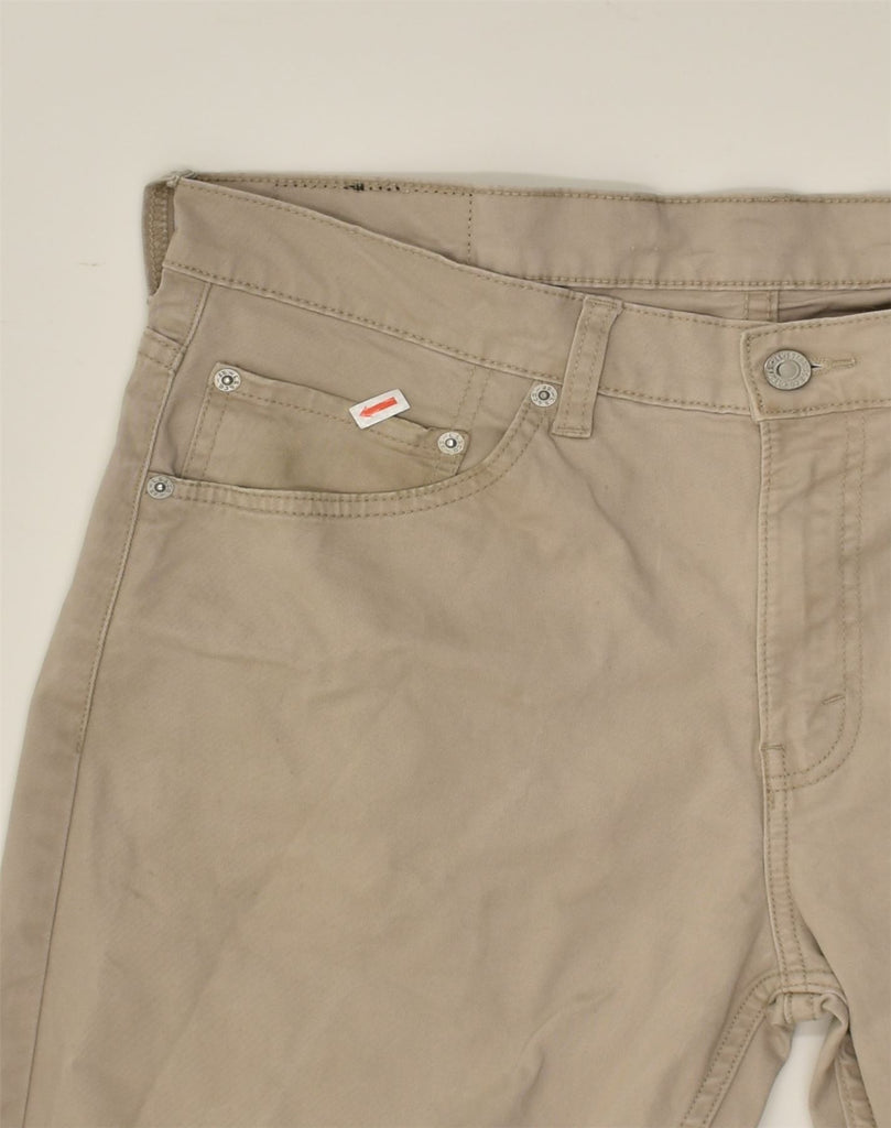 LEVI STRAUSS & CO Mens 752 Straight Casual Trousers W32 L28  Beige Cotton | Vintage Levi Strauss & Co | Thrift | Second-Hand Levi Strauss & Co | Used Clothing | Messina Hembry 