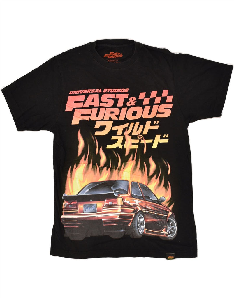 PULL & BEAR Mens Fast & Furious Graphic T-Shirt Top Small Black Cotton | Vintage Pull & Bear | Thrift | Second-Hand Pull & Bear | Used Clothing | Messina Hembry 