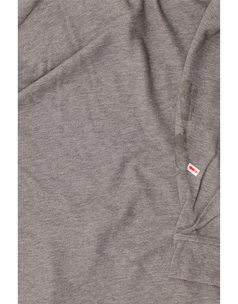 TOMMY HILFIGER Mens Regular Fit Long Sleeve Polo Shirt Small Grey Cotton Vintage Tommy Hilfiger and Second-Hand Tommy Hilfiger from Messina Hembry 