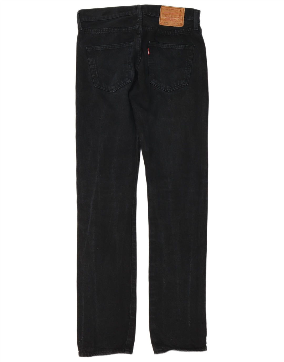 Levi's Mens 501 Straight Jeans W30 L34 Black Cotton