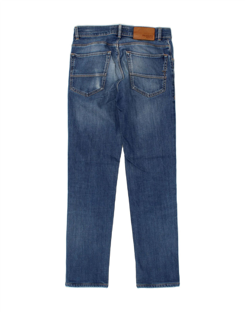 TRUSSARDI Womens Slim Jeans W28 L30  Blue Cotton Vintage Trussardi and Second-Hand Trussardi from Messina Hembry 