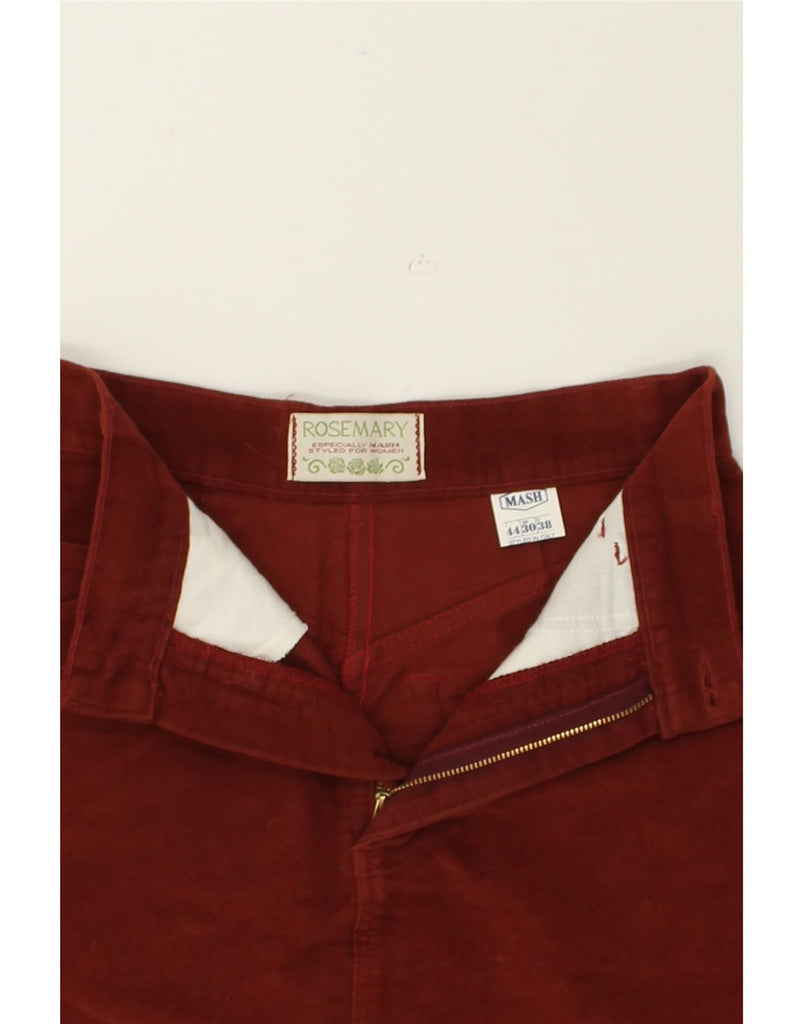 VINTAGE Womens High Waist Pencil Skirt IT 44 Medium W26 Maroon Cotton | Vintage Vintage | Thrift | Second-Hand Vintage | Used Clothing | Messina Hembry 