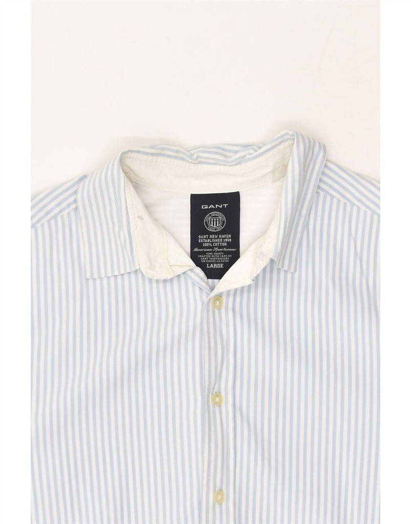 GANT Mens Shirt Large Grey Pinstripe Cotton | Vintage Gant | Thrift | Second-Hand Gant | Used Clothing | Messina Hembry 