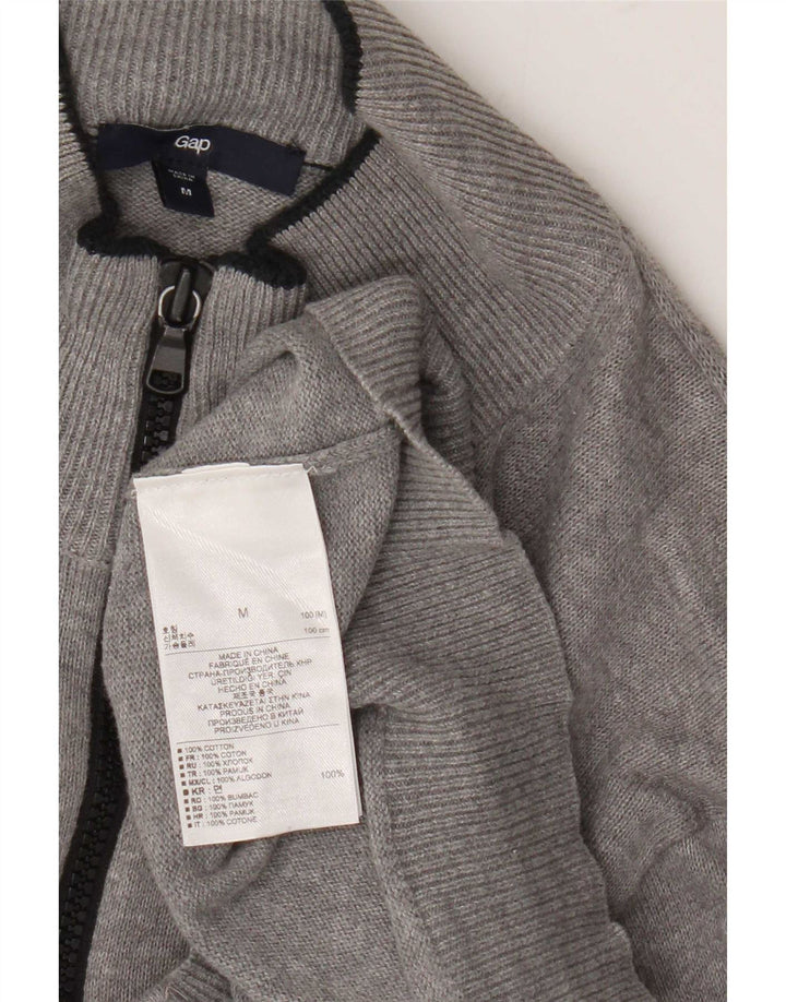 Gap Mens Cardigan Sweater Medium Grey Cotton