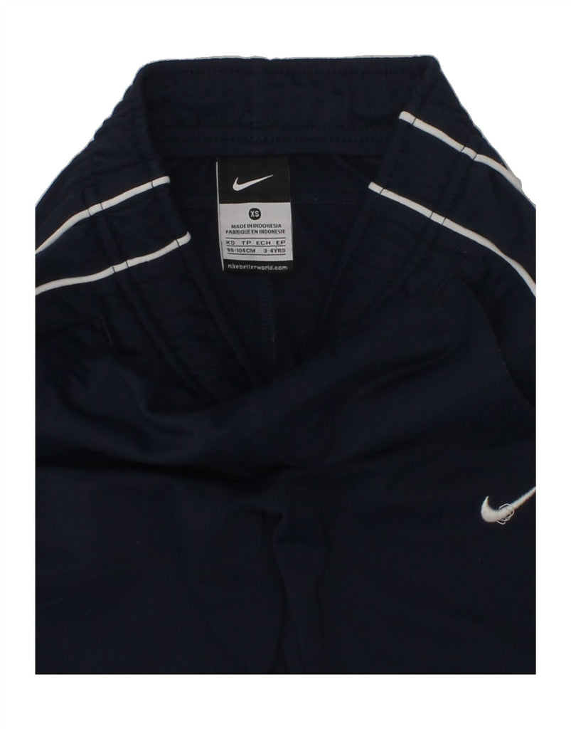 NIKE Boys Tracksuit Trousers 3-4 Years XS Navy Blue | Vintage Nike | Thrift | Second-Hand Nike | Used Clothing | Messina Hembry 