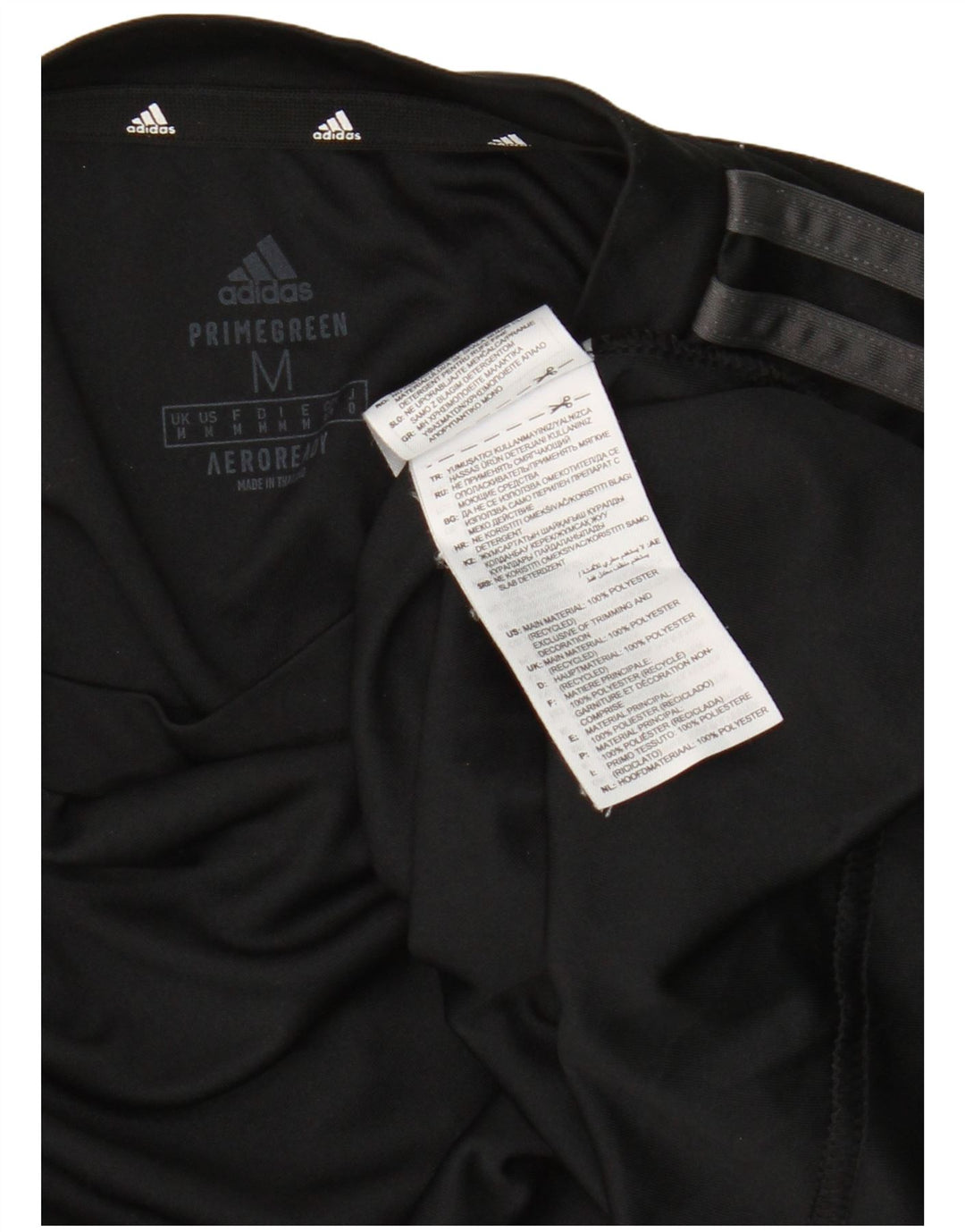Adidas Mens Aeroready T-Shirt Top Medium Black Polyester