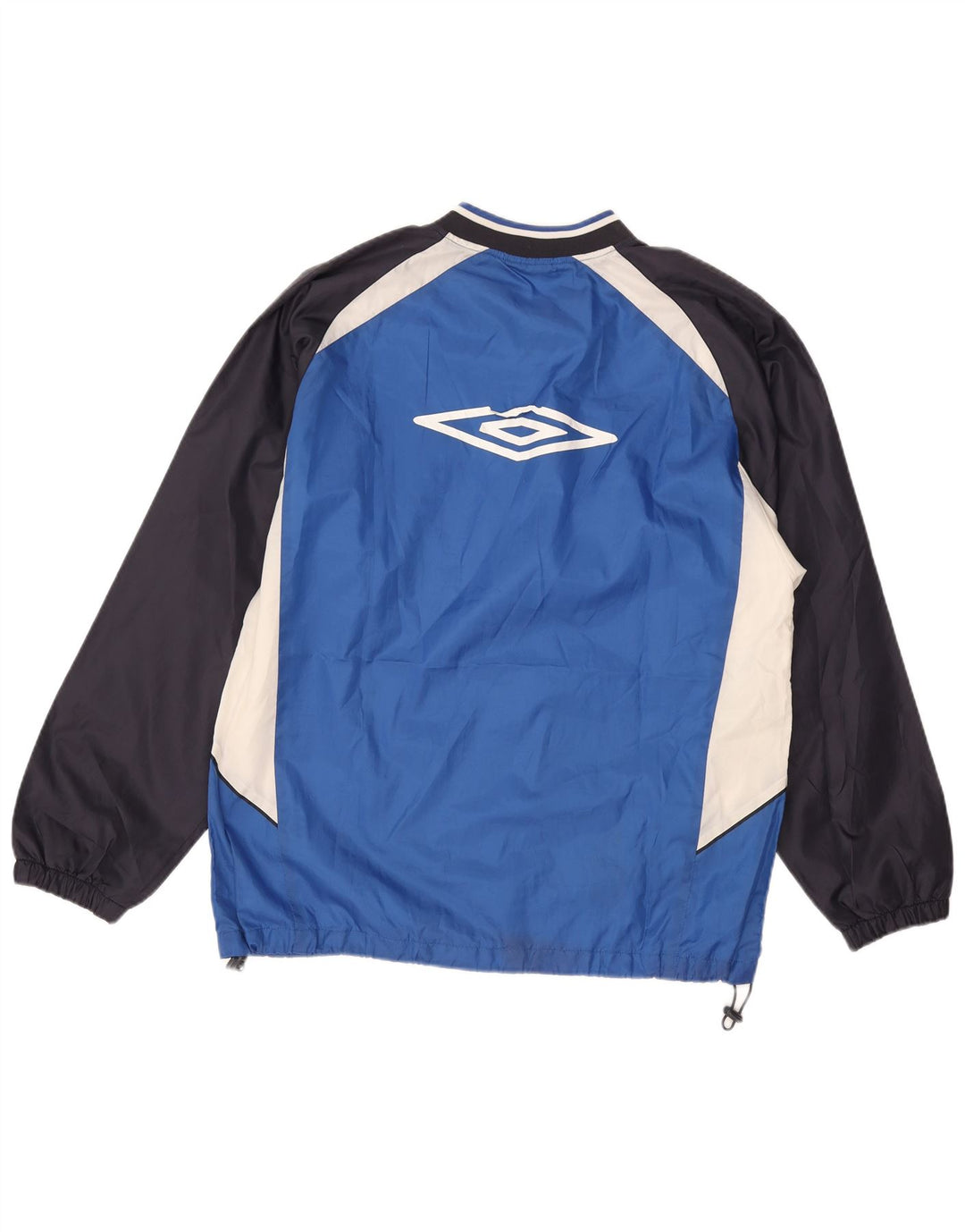 LOTTO Mens Graphic Pullover Tracksuit Top Large Blue Colourblock Polyester