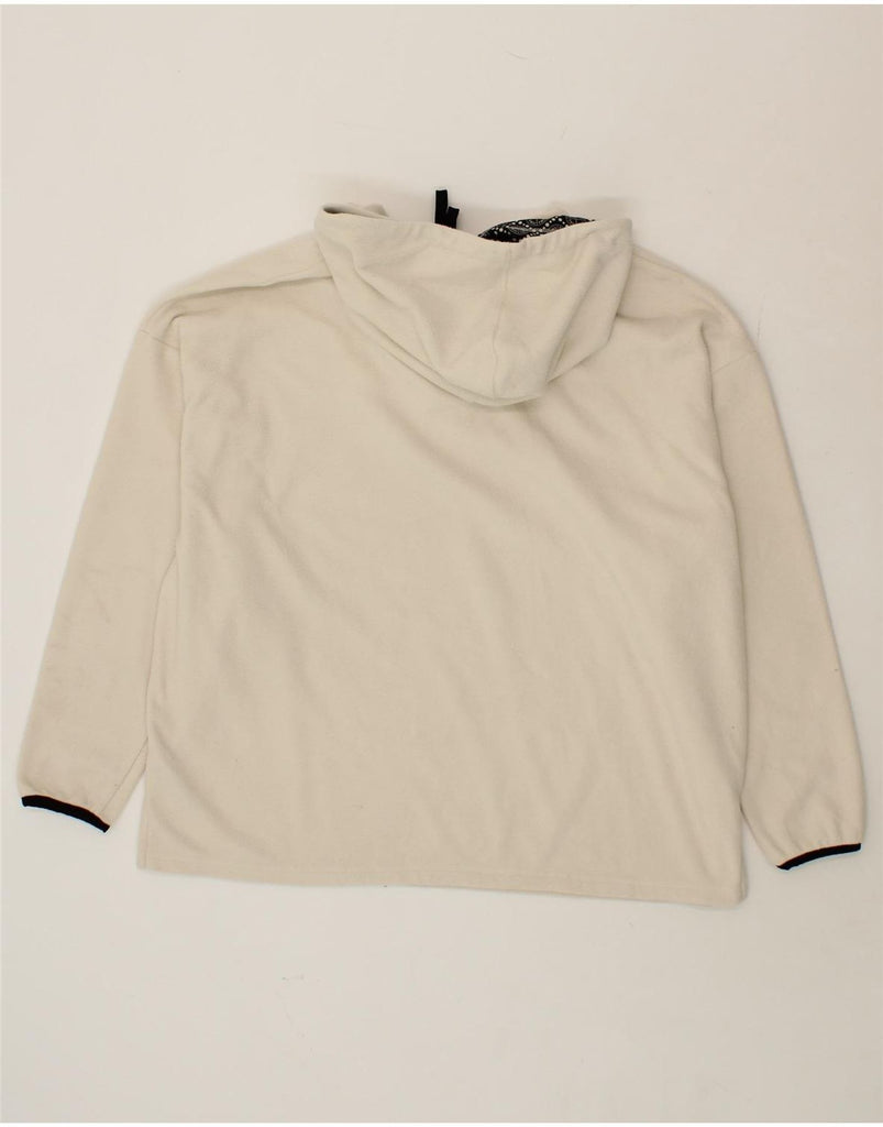 PUMA Womens Oversized Hooded Fleece Jumper UK 18 XL Off White Vintage Puma and Second-Hand Puma from Messina Hembry 