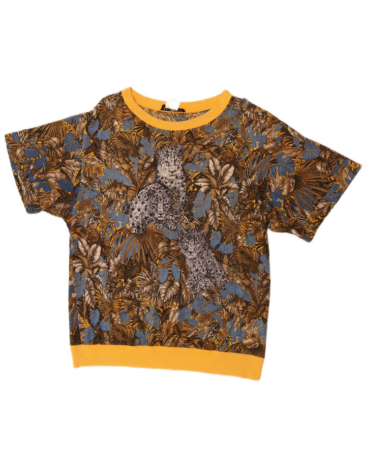 Salvatore Ferragamo Womens Graphic T-Shirt Top UK 16 Large Multicoloured Tr
